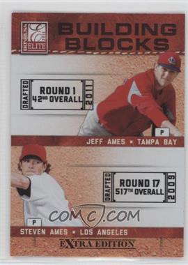 2011 Donruss Elite Extra Edition - Building Blocks Dual #11 - Steven Ames, Jeff Ames