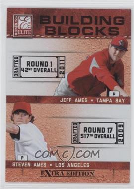 2011 Donruss Elite Extra Edition - Building Blocks Dual #11 - Steven Ames, Jeff Ames