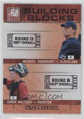 2011 Donruss Elite Extra Edition - Building Blocks Dual #13 - Chris Wallace, Michael Goodnight