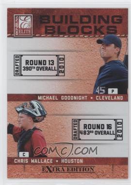 2011 Donruss Elite Extra Edition - Building Blocks Dual #13 - Chris Wallace, Michael Goodnight