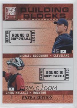 2011 Donruss Elite Extra Edition - Building Blocks Dual #13 - Chris Wallace, Michael Goodnight