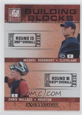 2011 Donruss Elite Extra Edition - Building Blocks Dual #13 - Chris Wallace, Michael Goodnight