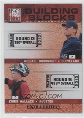 2011 Donruss Elite Extra Edition - Building Blocks Dual #13 - Chris Wallace, Michael Goodnight