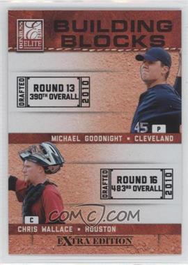 2011 Donruss Elite Extra Edition - Building Blocks Dual #13 - Chris Wallace, Michael Goodnight