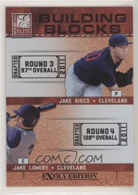 2011 Donruss Elite Extra Edition - Building Blocks Dual #8 - Jake Sisco, Jake Lowery