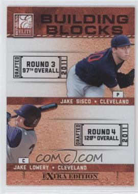 2011 Donruss Elite Extra Edition - Building Blocks Dual #8 - Jake Sisco, Jake Lowery