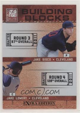 2011 Donruss Elite Extra Edition - Building Blocks Dual #8 - Jake Sisco, Jake Lowery