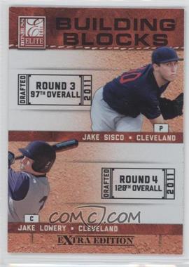 2011 Donruss Elite Extra Edition - Building Blocks Dual #8 - Jake Sisco, Jake Lowery