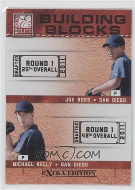 2011 Donruss Elite Extra Edition - Building Blocks Quads #10 - Austin Hedges, Jace Peterson, Michael Kelly, Joe Ross