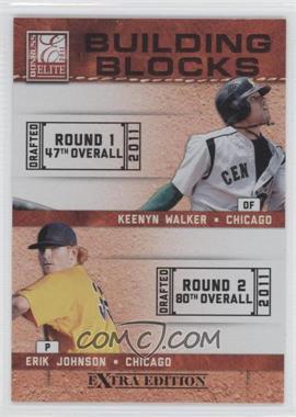 2011 Donruss Elite Extra Edition - Building Blocks Quads #4 - Kyle McMillen, Erik Johnson, Keenyn Walker, Scott Snodgress