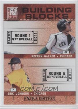 2011 Donruss Elite Extra Edition - Building Blocks Quads #4 - Kyle McMillen, Erik Johnson, Keenyn Walker, Scott Snodgress