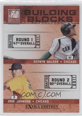 2011 Donruss Elite Extra Edition - Building Blocks Quads #4 - Kyle McMillen, Erik Johnson, Keenyn Walker, Scott Snodgress