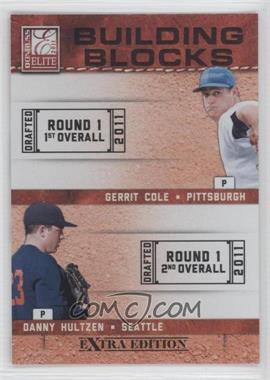 2011 Donruss Elite Extra Edition - Building Blocks Quads #7 - Danny Hultzen, Dylan Bundy, Gerrit Cole, Trevor Bauer