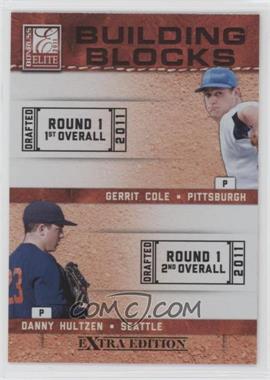 2011 Donruss Elite Extra Edition - Building Blocks Quads #7 - Danny Hultzen, Dylan Bundy, Gerrit Cole, Trevor Bauer