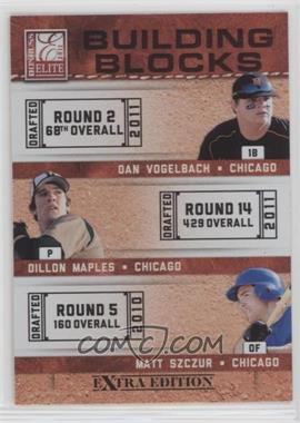 2011 Donruss Elite Extra Edition - Building Blocks Trios #3 - Dan Vogelbach, Dillon Maples, Matt Szczur