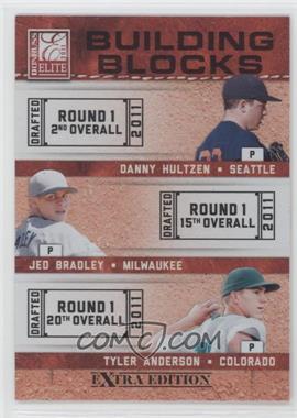 2011 Donruss Elite Extra Edition - Building Blocks Trios #8 - Tyler Anderson, Danny Hultzen, Jed Bradley