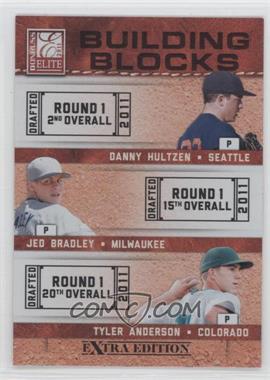 2011 Donruss Elite Extra Edition - Building Blocks Trios #8 - Tyler Anderson, Danny Hultzen, Jed Bradley