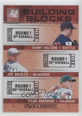 2011 Donruss Elite Extra Edition - Building Blocks Trios #8 - Tyler Anderson, Danny Hultzen, Jed Bradley