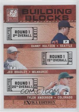 2011 Donruss Elite Extra Edition - Building Blocks Trios #8 - Tyler Anderson, Danny Hultzen, Jed Bradley