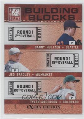 2011 Donruss Elite Extra Edition - Building Blocks Trios #8 - Tyler Anderson, Danny Hultzen, Jed Bradley