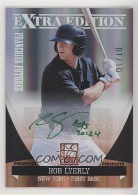 2011 Donruss Elite Extra Edition - Franchise Futures Signatures - Green Ink #190 - Rob Lyerly /10