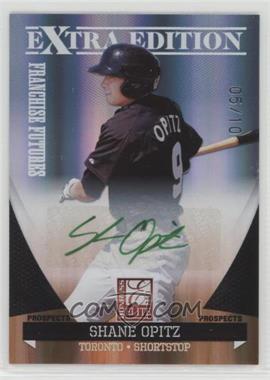 2011 Donruss Elite Extra Edition - Franchise Futures Signatures - Green Ink #60 - Shane Opitz /10