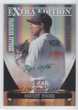 2011 Donruss Elite Extra Edition - Franchise Futures Signatures - Green Ink #90 - Navery Moore /10