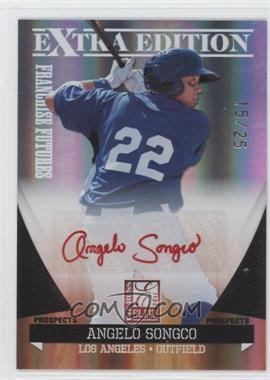 2011 Donruss Elite Extra Edition - Franchise Futures Signatures - Red Ink #25 - Angelo Songco /25