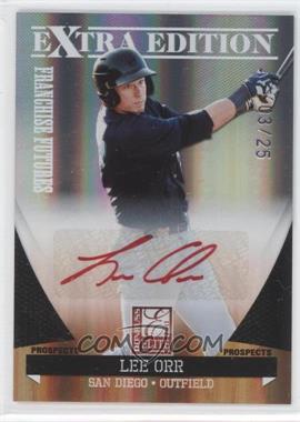 2011 Donruss Elite Extra Edition - Franchise Futures Signatures - Red Ink #85 - Lee Orr /25