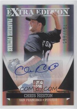 2011 Donruss Elite Extra Edition - Franchise Futures Signatures #155 - Chris Heston /865