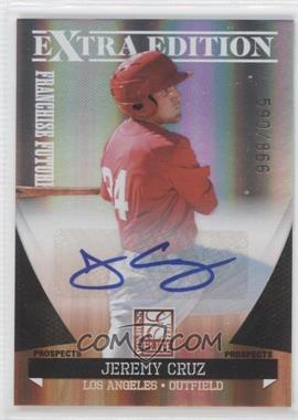 2011 Donruss Elite Extra Edition - Franchise Futures Signatures #172 - Jeremy Cruz /866