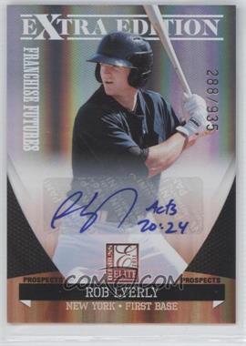 2011 Donruss Elite Extra Edition - Franchise Futures Signatures #190 - Rob Lyerly /935