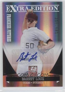 2011 Donruss Elite Extra Edition - Franchise Futures Signatures #62 - Barret Loux /685