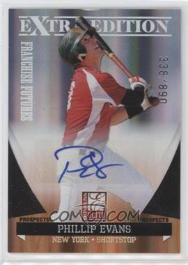 2011 Donruss Elite Extra Edition - Franchise Futures Signatures #84 - Phillip Evans /890