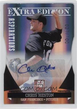 2011 Donruss Elite Extra Edition - Prospects - Aspirations Die-Cut Signatures #155 - Chris Heston /100