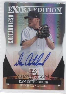 2011 Donruss Elite Extra Edition - Prospects - Aspirations Die-Cut Signatures #164 - Dan Osterbrock /100