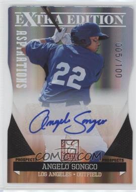 2011 Donruss Elite Extra Edition - Prospects - Aspirations Die-Cut Signatures #25 - Angelo Songco /100