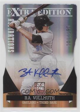 2011 Donruss Elite Extra Edition - Prospects - Aspirations Die-Cut Signatures #30 - B.A. Vollmuth /100
