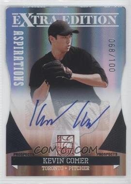 2011 Donruss Elite Extra Edition - Prospects - Aspirations Die-Cut Signatures #45 - Kevin Comer /100