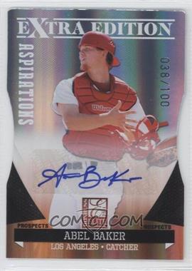 2011 Donruss Elite Extra Edition - Prospects - Aspirations Die-Cut Signatures #5 - Abel Baker /100