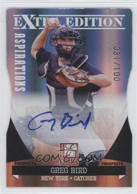 2011 Donruss Elite Extra Edition - Prospects - Aspirations Die-Cut Signatures #99 - Greg Bird /100