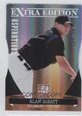 2011 Donruss Elite Extra Edition - Prospects - Aspirations Die-Cut #166 - Alan DeRatt /200