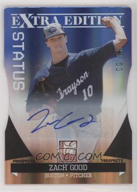 2011 Donruss Elite Extra Edition - Prospects - Blue Die-Cut Status Signatures #24 - Zach Good /50