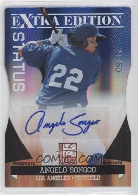 2011 Donruss Elite Extra Edition - Prospects - Blue Die-Cut Status Signatures #25 - Angelo Songco /50