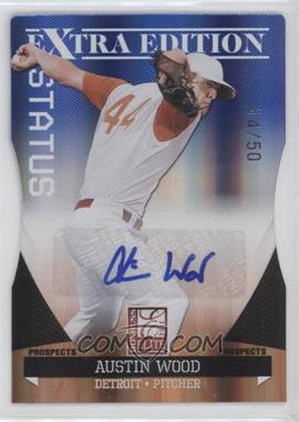 2011 Donruss Elite Extra Edition - Prospects - Blue Die-Cut Status Signatures #31 - Austin Wood /50