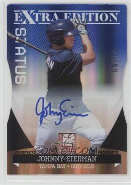 2011 Donruss Elite Extra Edition - Prospects - Blue Die-Cut Status Signatures #42 - Johnny Eierman /50