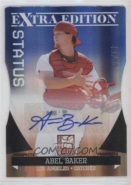 2011 Donruss Elite Extra Edition - Prospects - Blue Die-Cut Status Signatures #5 - Abel Baker /50