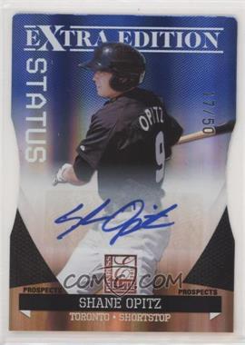 2011 Donruss Elite Extra Edition - Prospects - Blue Die-Cut Status Signatures #60 - Shane Opitz /50