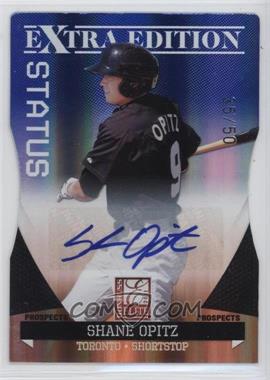 2011 Donruss Elite Extra Edition - Prospects - Blue Die-Cut Status Signatures #60 - Shane Opitz /50