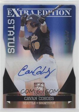 2011 Donruss Elite Extra Edition - Prospects - Blue Die-Cut Status Signatures #67 - Cavan Cohoes /50 [EX to NM]